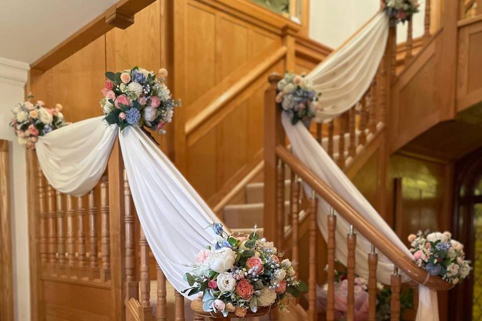 Flowers stairs
