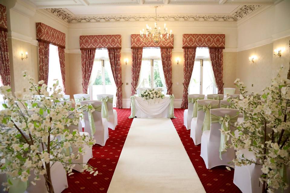 Ceremony in Garden Room