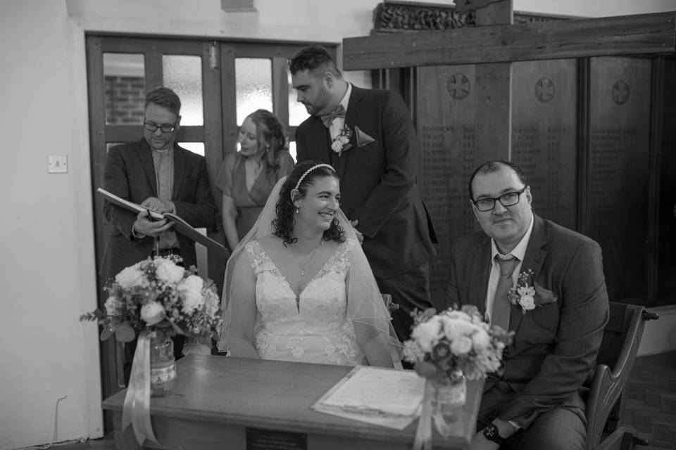 Signing the Register