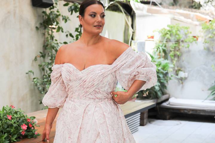 Floral Plus Size Wedding Dress