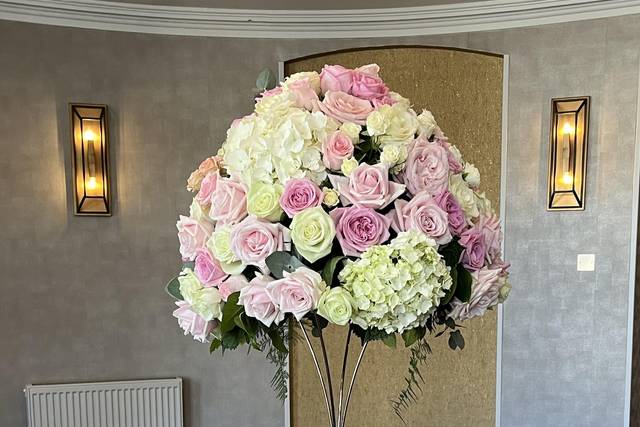 Roses and hydrangeas