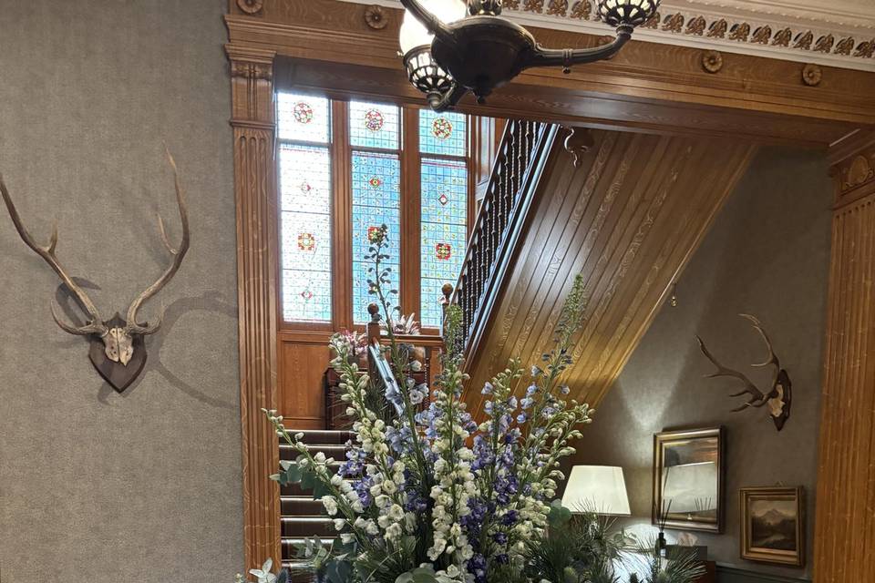 Large entrance floral display