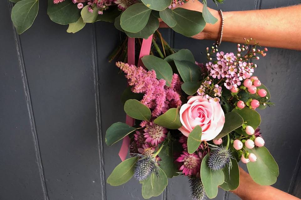 Brides and bridesmaids bouquet