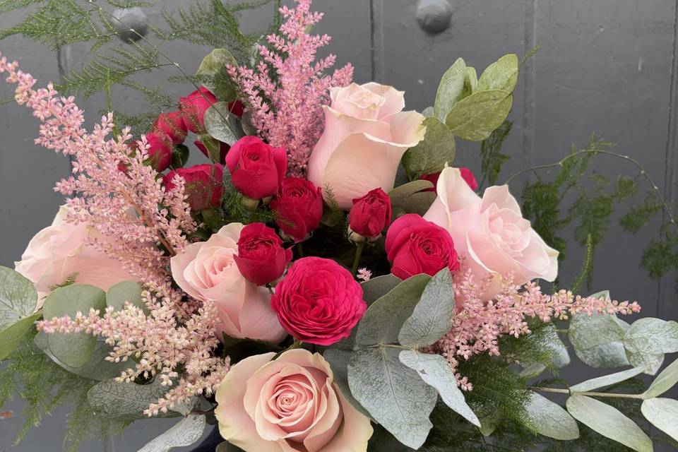 Pinks bridal bouquet