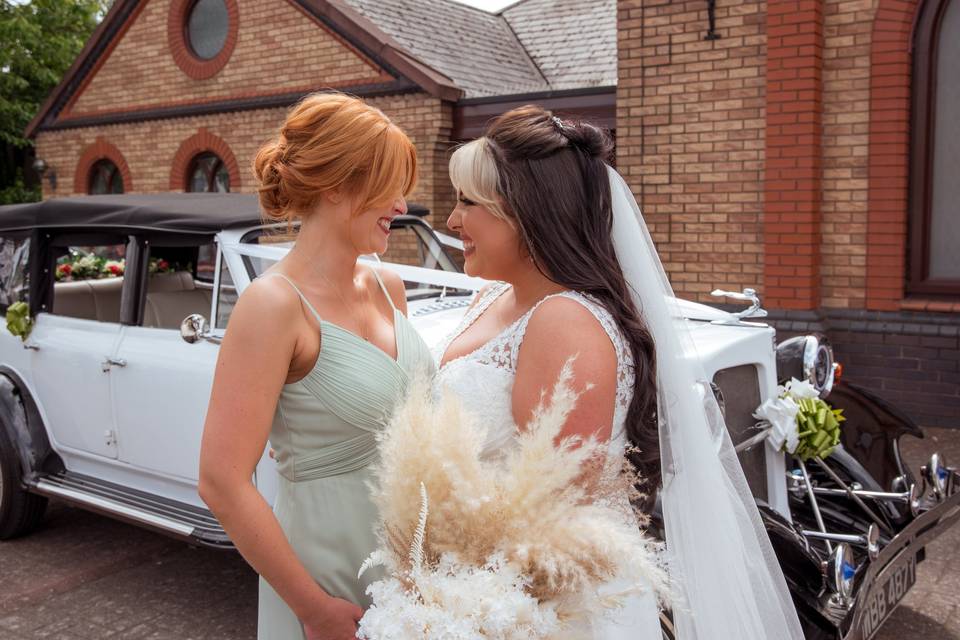 Bride and Maid of Honour