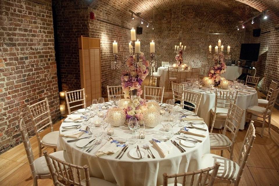 Wedding breakfast in the Vaults