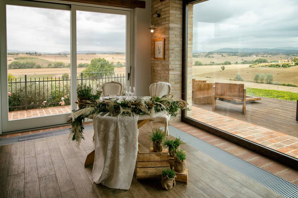 Bride and Groom table