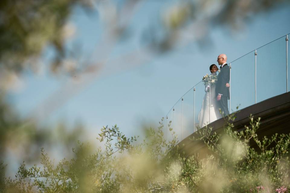 Couple in the terrace