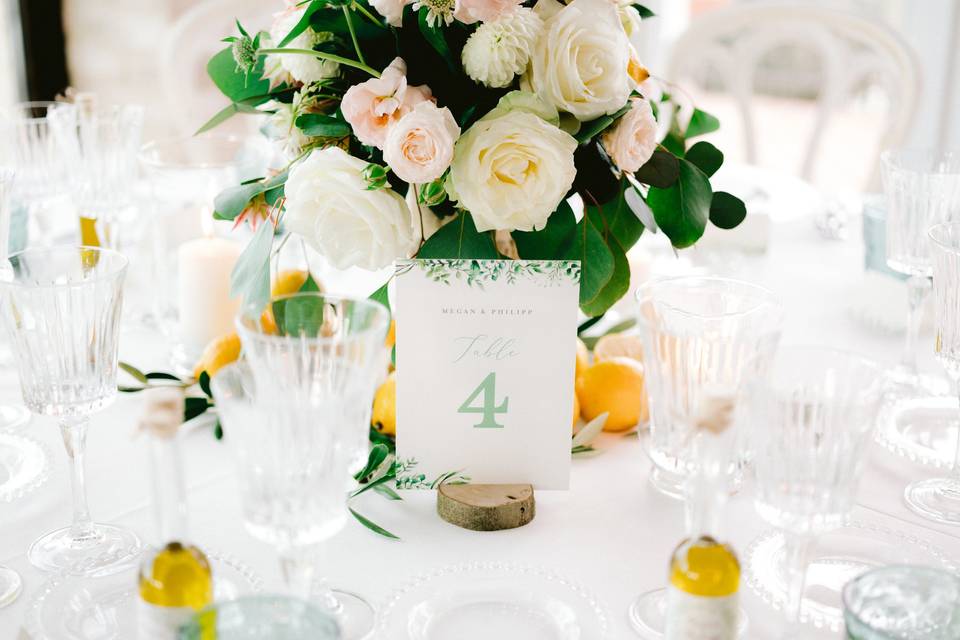 Bride and Groom table