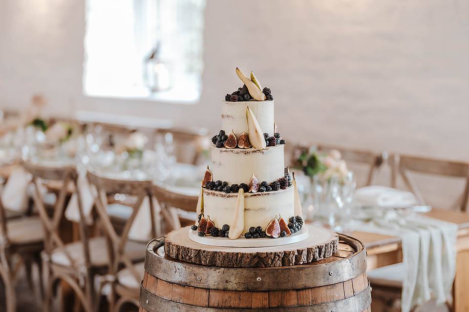 Cake in the barn