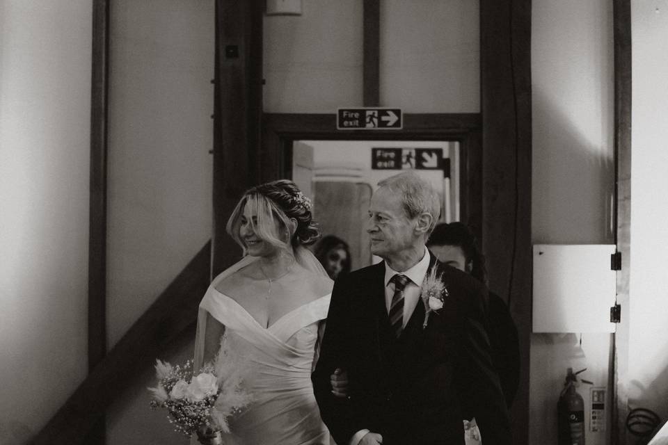 Walking down the aisle