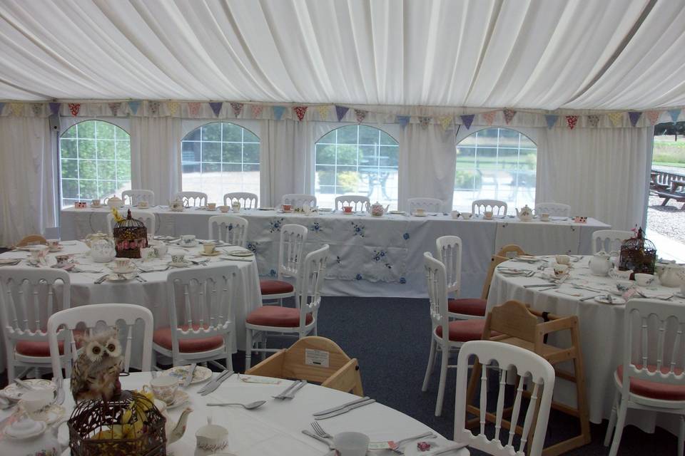 A Vintage themed Wedding in our Marquee