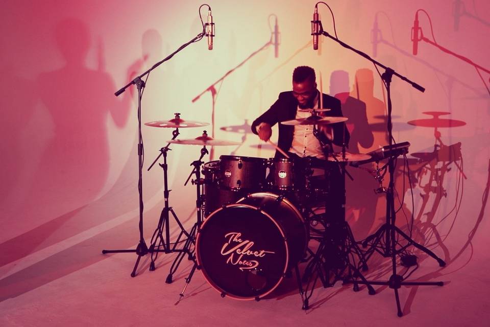 On the drums