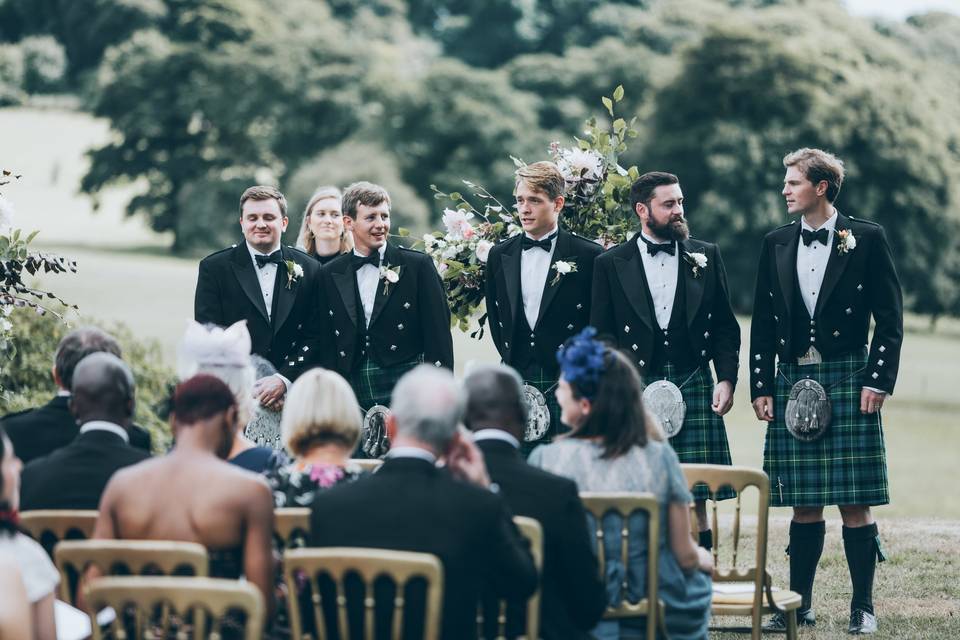 Boconnoc Lawn Ceremony