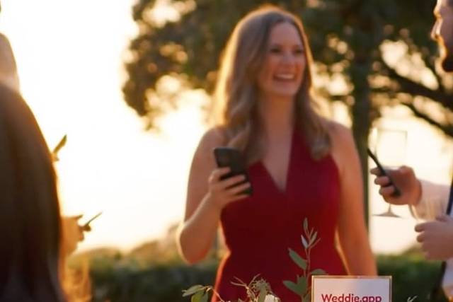 Guests use weddie.app