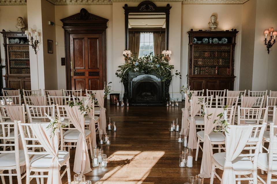 Ceremony in library