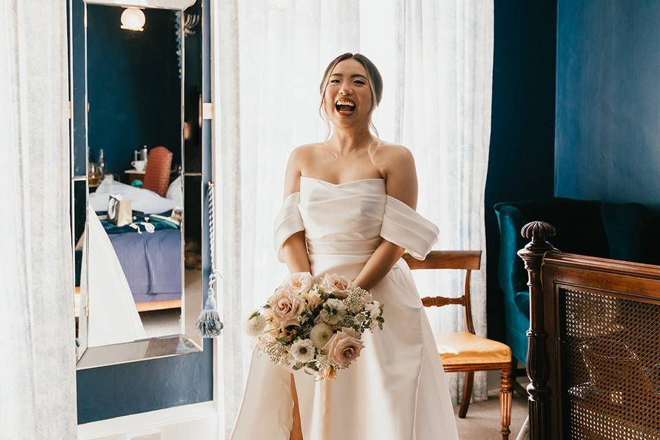 Bride in Dressing Room