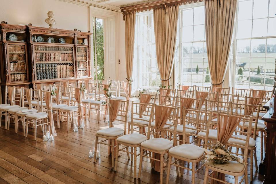 Ceremony in the library
