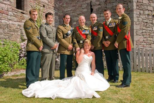 Bride and friends