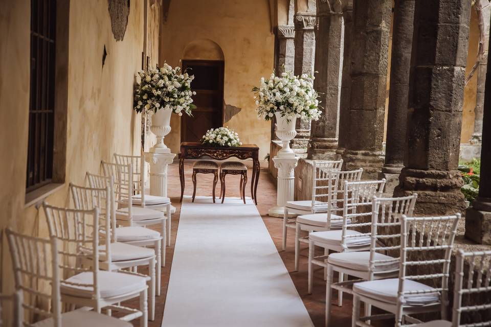 Ceremony ready and waiting