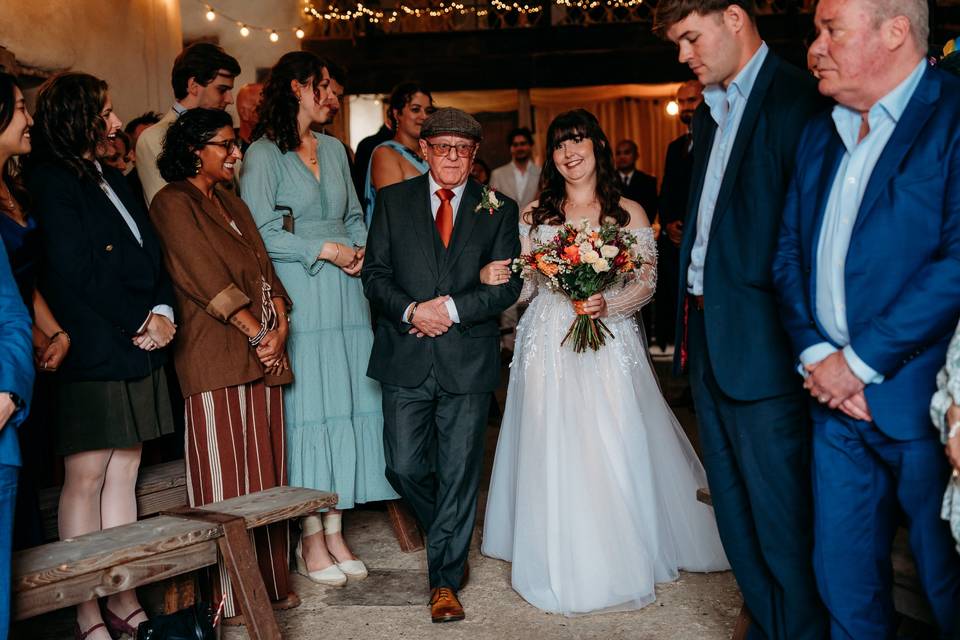 Walking down the aisle