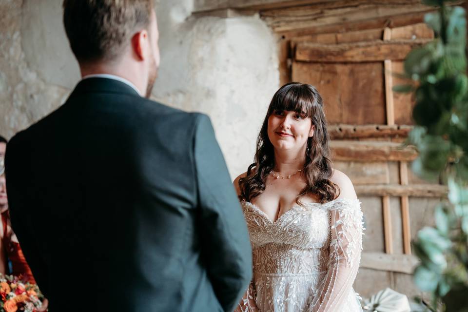 At the alter