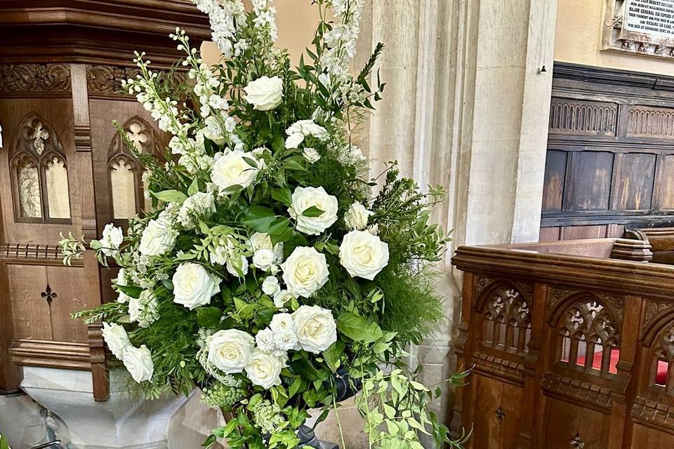 Floral urn arrangement