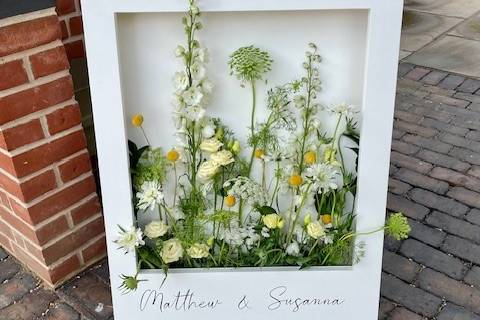 Wedding welcome sign