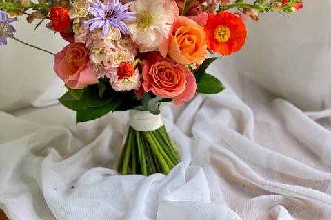 Bright wedding bouquet