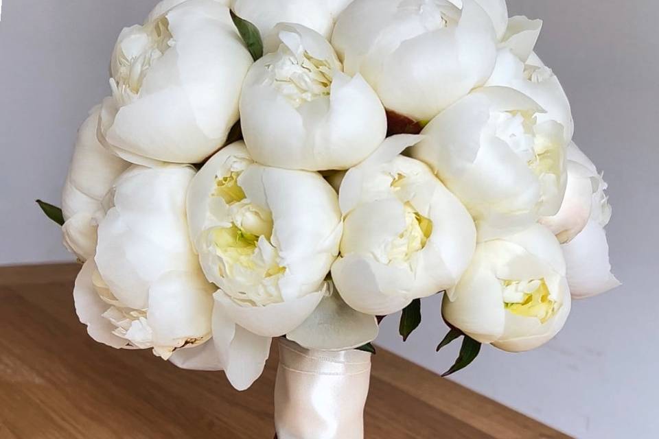 Peonies only Bridal bouquet