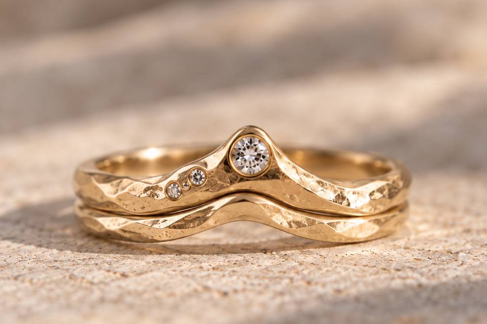 Wedding stacker mountain peak