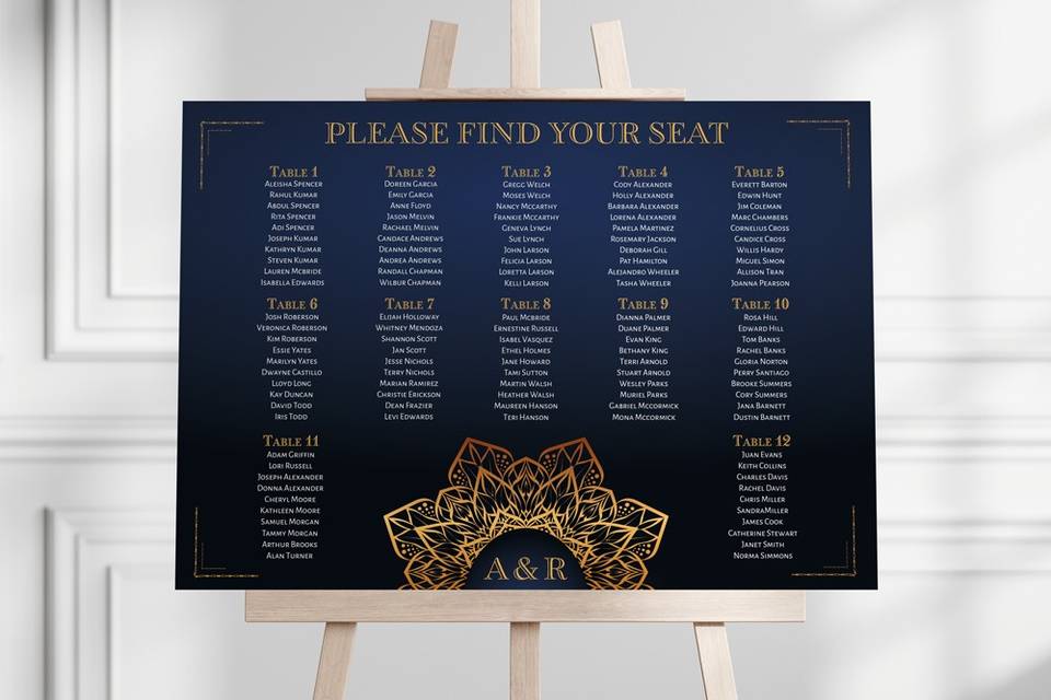 Seating chart