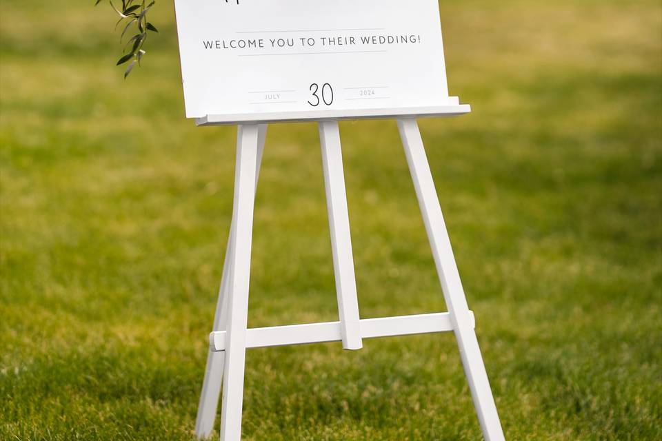 Signature Welcome Sign