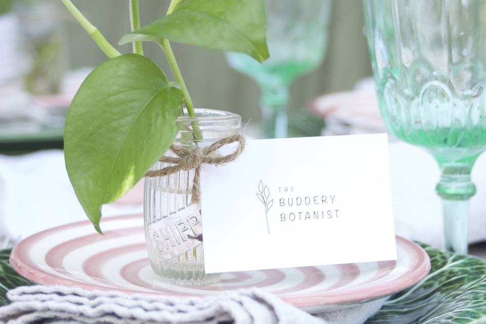 Hydroponic tablescape