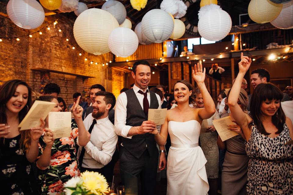 Delighted guests