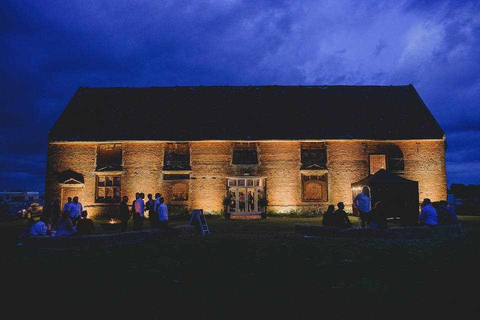 Our Barn at night