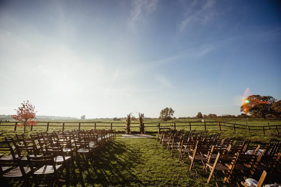 Beautiful outside ceremonies