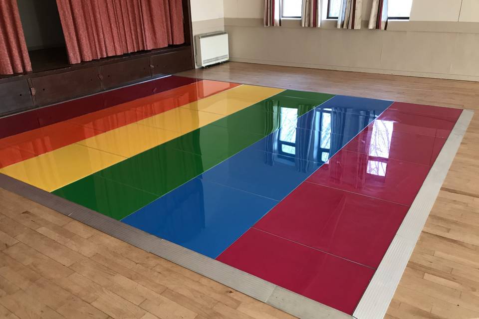 Rainbow floor