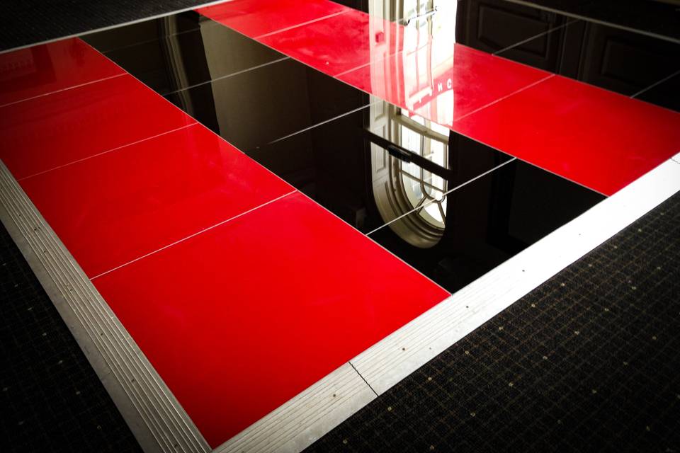 Red and black