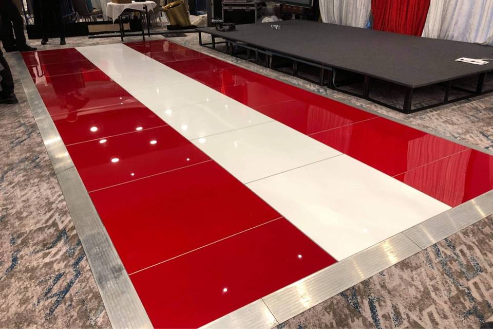 Red and white