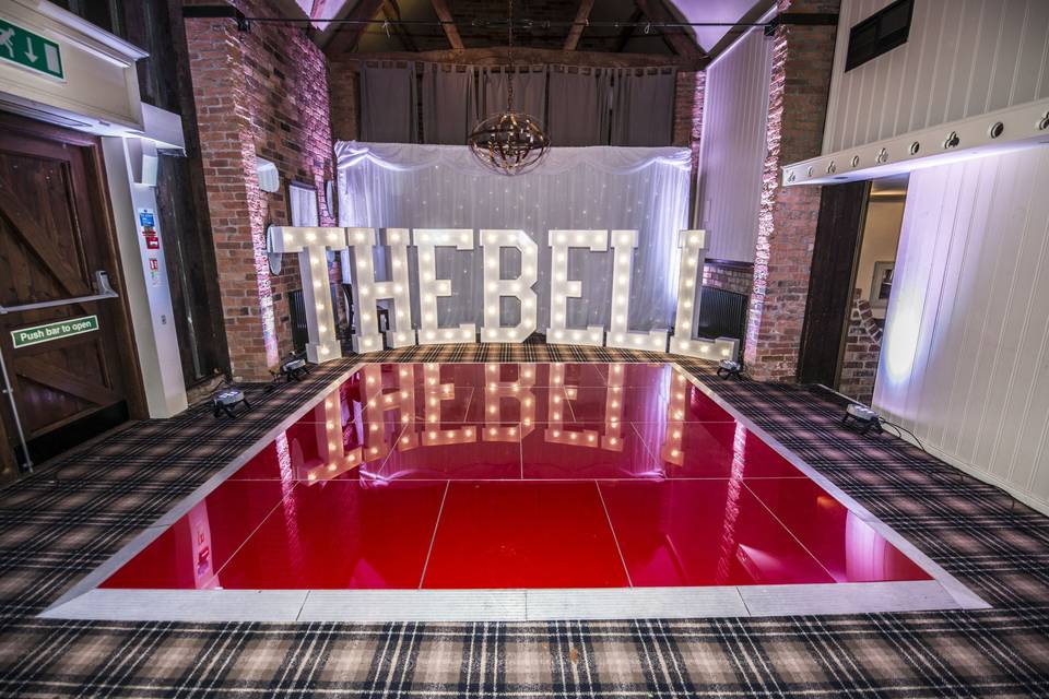 Red dance floor
