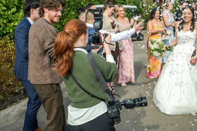 Bride And Groom Outdoor