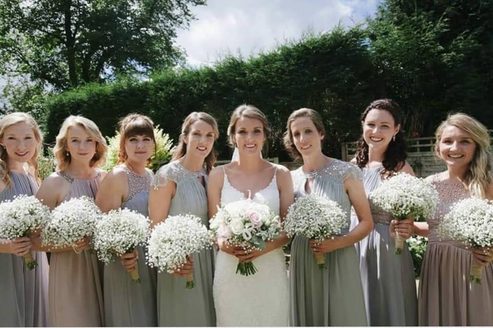 Beautiful matching bouquets