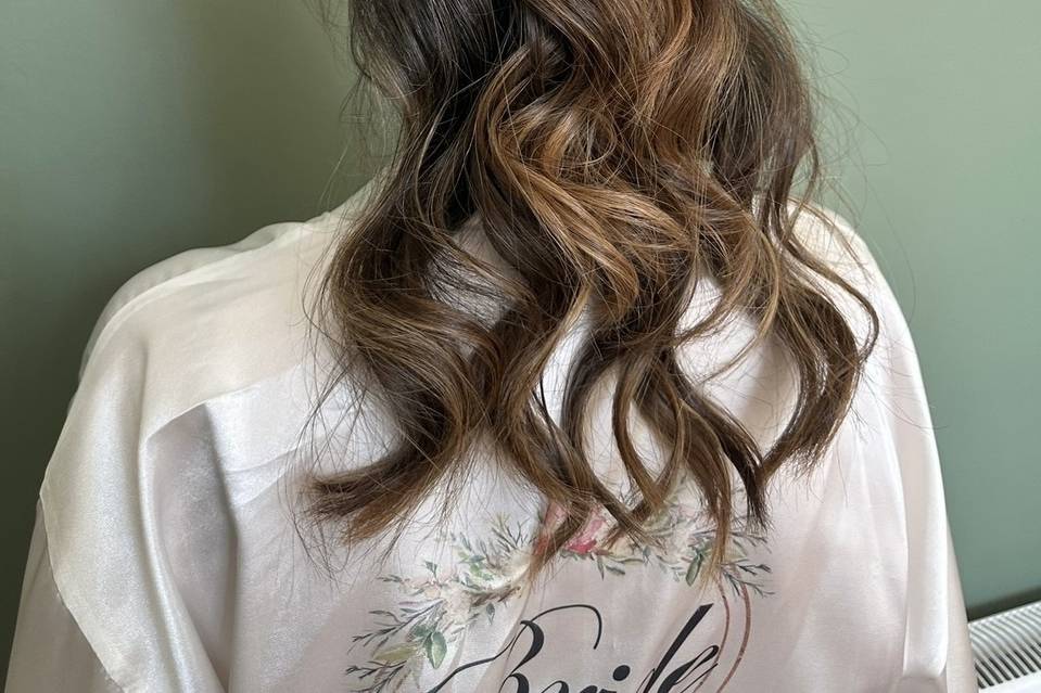 Bridal half up half down