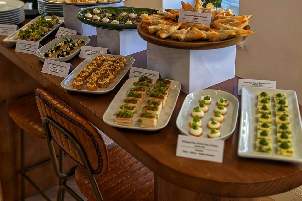 Canapes buffet