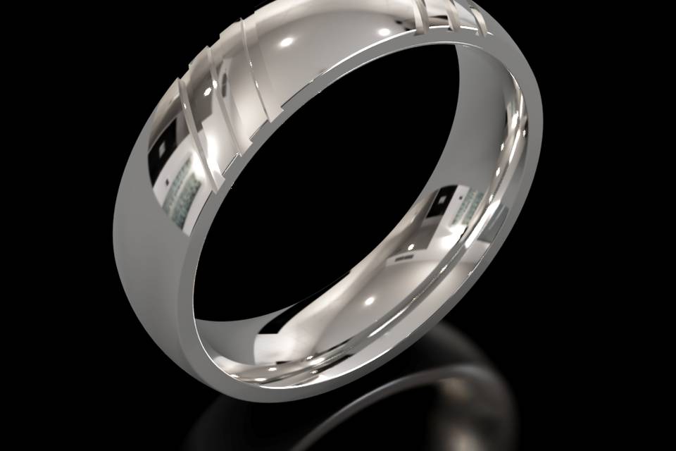 Platinum Designer Wedding Ring