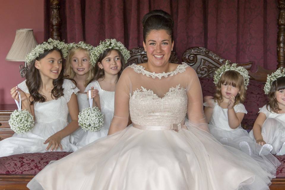 Patient Bride waits