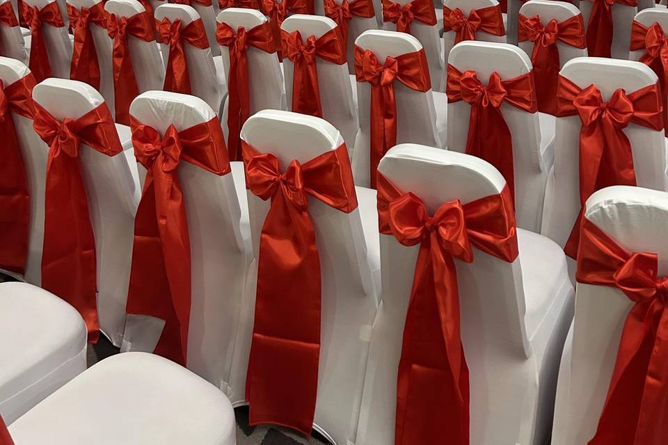 Chair covers & bows