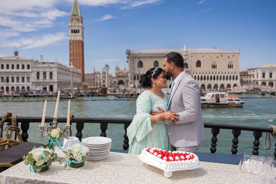 Wedding on a boat