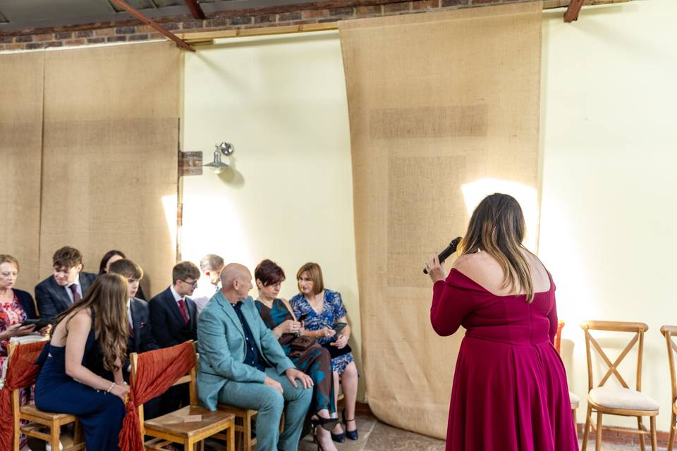wedding venue indoor seating